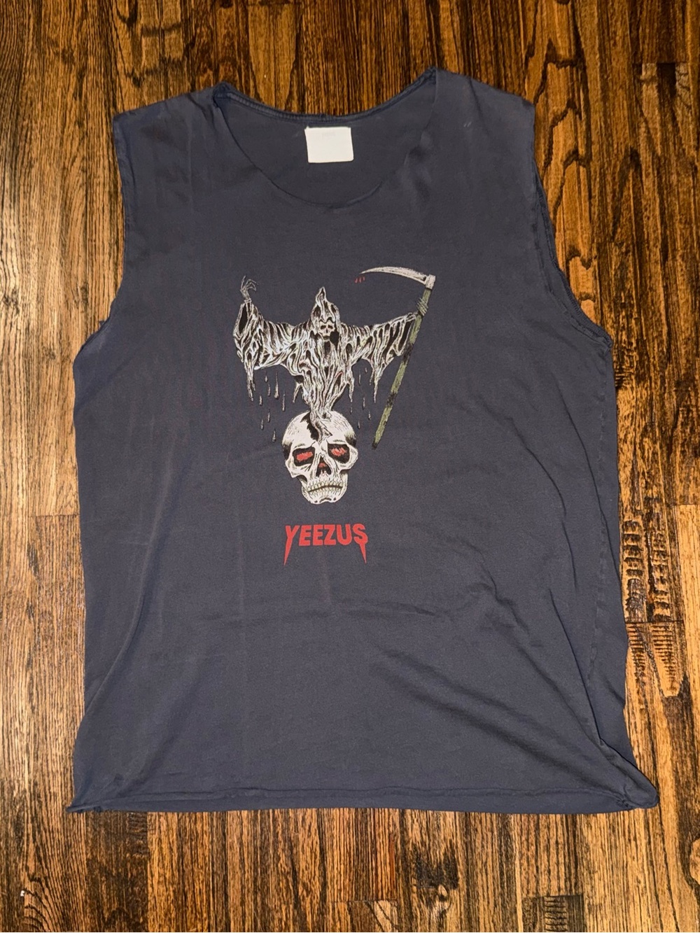 Kanye West Yeezus 2013 Tour Merchandise Wes Lang Skull Reaper T-Shirt Sz Medium